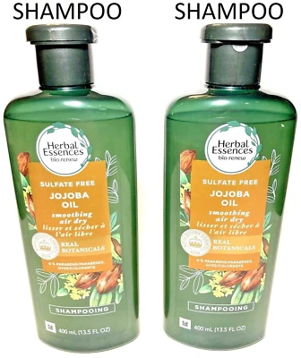 (2 Pack) Herbal Essences - JOJOBA OIL - Smoothing SHAMPOO  13.5 oz PRIORITY MAIL - Image 1 of 2
