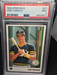 1989 Upper Deck - #371 Jose Canseco PSA 9!!  🔥🔥🔥🔥🔥🔥🔥