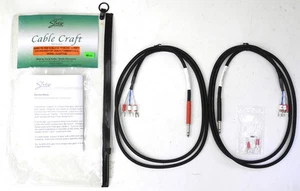 Premium Cable 5' Pair Canare Quad/Neutrik TT-Lugs Braided Sleeve Cables BL21 - Picture 1 of 1