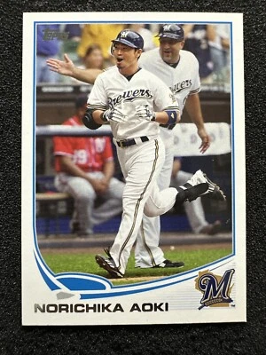 NORICHIKA AOKI #307 2013 Topps Béisbol Cantidad Milwaukee Brewers Foto 1 de 2