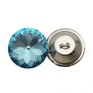 10x Glitter Glass Crystal Buttons Sewing Button Decor for Upholstery DIY Shirt - Picture 1 of 20
