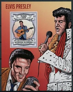 Burundi 2013 MNH Elvis Presley Stamps Celebrities Music Famous People 1v S/S - Picture 1 of 1