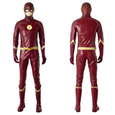New The Flash Season 4 Barry Allen Cosplay Men Costume Handmade Halloween - Image 1 of 4