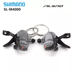 Shimano Alivio M4000 Shifter Lever Set SL-M4000 Rapidfire MTB Trigger 3x9 Speed - Picture 1 of 11