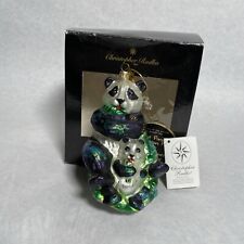 Christopher Radko Panda Love Smithsonian National Zoo Christmas Glass Ornament