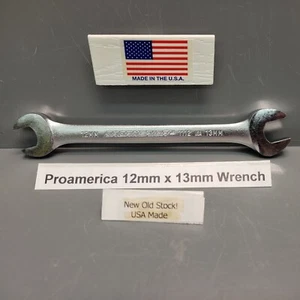 Llave métrica ProAmerica 1112 12 mm x 13 mm para el mecánico y artesano nuevo de lote antiguo EE. UU. - Imagen 1 de 7