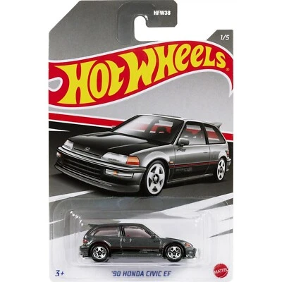 '90 Honda Civic EF Grey Hot Wheels Honda Anniversary Series 2022 HDH17 - Photo 1/4