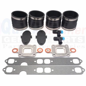 MerCruiser 14358T Exhaust Manifold Kit 864850A02 Fit GM V8 DRY JOINT (2002-2004) - Picture 1 of 9