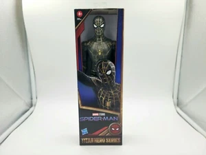 Titan Hero Series Marvel Studios Spider-man No Way Home Black Gold Suit Hasbro - Picture 1 of 4