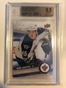 11-12 Upper Deck Jets Return to Winnipeg #8 MARK SCHEIFELE Rookie RC BGS 9.5