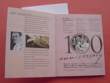Brazil 2003 100th Annv. of Birth of Ary Barroso 2 Reais Silver PP Coin in Card