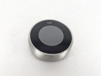 Google Nest 02A Black/Silver 2nd Gen Programmable Learning Thermostat (UNTESTED) - Image 1 of 4