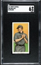 1909-11  T206 Sweet Caporal Neal Ball Cleveland SGC 6 EX-MT “Blazer”