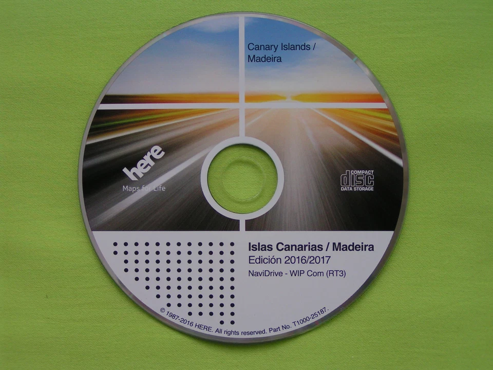 NAVIGATION CD WIP COM RT3 KANAREN MADEIRA 2017 CITROEN C4 C5 C6 PEUGEOT 307 407 - Bild 1 von 1