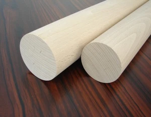 Rundstab Buche Ø 70 und 75mm x 1000mm Rundstäbe Holzrundstab Rundholz verleimt - Bild 1 von 11
