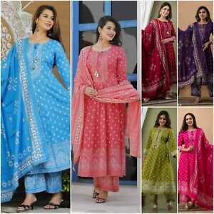 Women Indian Kurti Set Pakistani Kurta Anarkali Dress Salwar Kameez Suit
