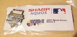 2007 World Series Game 4 SGA Hank Aaron Award pin MLB - Picture 1 of 3
