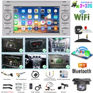 32GB Für Ford Focus Fiesta C S Max Transit Galaxy Autoradio Android 13 GPS NAVI - Bild 1 von 15