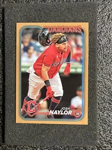 2024 Topps Baseball Series 1 Gold #10 Josh Naylor Guardians #'d 0177/2024 - Picture 1 of 2
