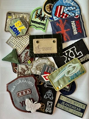 10 Aufnäher Patches Stickbild Applikation Bügelbild Bügelflicken Flicken - Bild 1 von 4