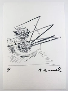 Andy Warhol Original Vintage Art Print Lithograph Signed Limited with COA - Picture 1 of 3