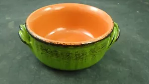 Casseruola zuppiera smaltata verde ceramica terracotta ceramica De Silva Italia - Foto 1 di 7