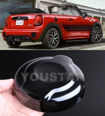 US STOCK 1x GLOSS Black Petrol Cap Gas Fuel Cover for MINI F55 F56 F57 Cooper S - Image 1 of 4