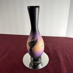 Vaso 9" Navajo sconosciuto firmato dipinto a mano americano indiano sud-ovest ceramica - Foto 1 di 8