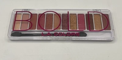 L.A. Colors Eyeshadow BOLD Color Palette 12 Rose Tones Dual-End Applicator C4292 - Image 1 of 2