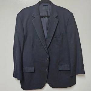 Chaqueta Traje Brooks Brothers 1818 Madison Lana Saxxon Negra Talla 44R 39W - Imagen 1 de 11