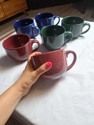 Juego De Colección De 6 Tazones Jumbo Sopa De Gres Pier 1 Aptos Para Lavavajillas/Microondas  Foto 1 de 4