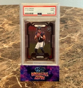 2023 Prizm C.J. Stroud Rookie Football Card #339 Graded PSA 9 MINT RC Texans - Picture 1 of 1