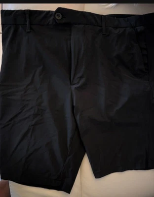 Nuevo Kenneth Cole Performance Premium Collection Hombre Golf Shorts en Negro Talla Foto 1 de 4