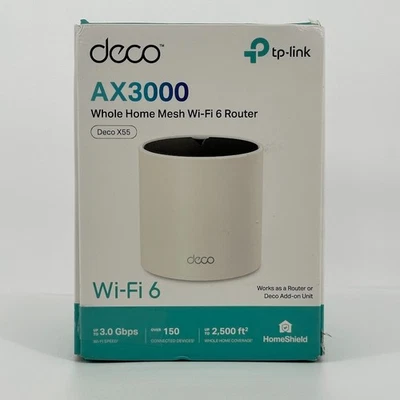 TP-Link AX3000 Whole Home Wi-Fi 6 Mesh System (Deco X55 Pro) | Up to 2500 Sq.Ft. - Image 1 of 4