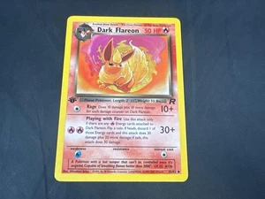 DARK FLAREON 35/82 POKEMON TEAM ROCKET 1ST EDITION *SEE PICTURES FOR CONDITION* - Picture 1 of 2