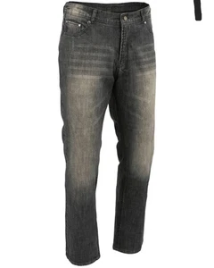 Milwaukee Leder Gr. 38x34 Herren schwarz gepanzert Motorradfahren Denim Jeans - Bild 1 von 10