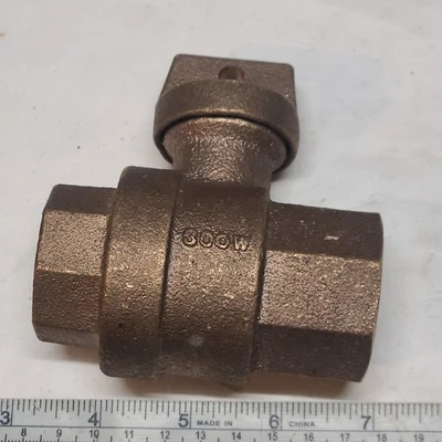 A.Y MCDONALD A.Y. McDonald 1 in. x 1 in. FNPT Straight Ball Curb Stop (No-Lead Brass)