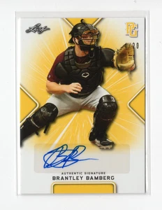 2021 Leaf Perfect Game National Showcase SP/20 Brantley Bamberg #BA-BB5 Auto - Bild 1 von 2