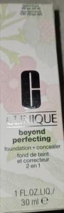 CLINIQUE BEYOND PERFECTING FOUNDATION + CONCEALER LIQUID MAKEUP 1 OZ 30 ML NIB - Picture 1 of 3