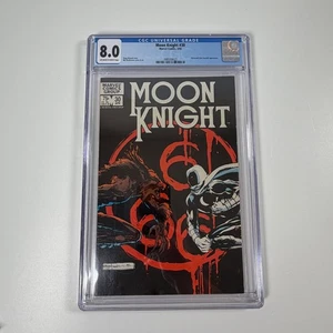 Cómic Moon Knight #30 Marvel 1983 CGC 8,0 páginas en blanco roto - Imagen 1 de 3