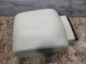 OEM | 11 - 17 INFINITI QX56 QX80 FRONT CENTER CONSOLE ARMREST LID LEATHER TAN - Picture 1 of 5