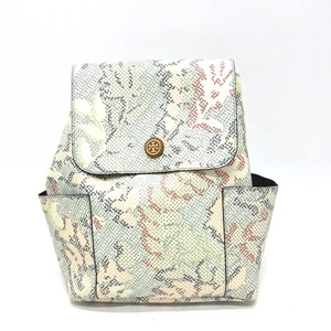 Tory Burch Dot Mosaic Pattern Daypack Bag Backpack Multicolore/GoldHardware - Picture 1 of 15