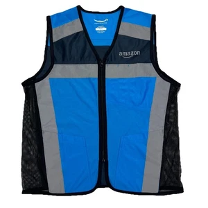 Amazon Luly Yang Blue Reflective High Visibility Vest Lightweight Size XS/S - Picture 1 of 9