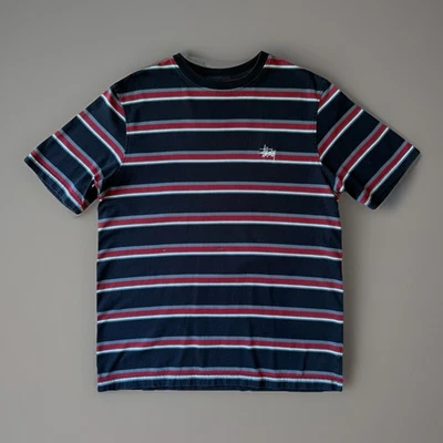 Stussy Harbour полоски рубашка средний многоцветный классический Streetwear Лос-Анджелес - Изображение 1 из 4