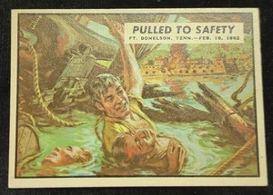 1962 Topps Civil War News Pulled To Safety # 6 Nice Condition - Picture 1 of 9