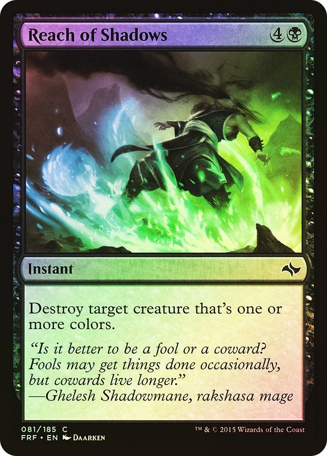 MTG FOIL Reach of Shadows  - Fate Reforged #081 - Image 1 of 1