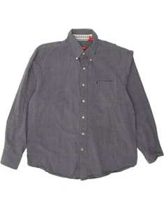 IZOD Mens Shirt Large Navy Blue Cotton CK53 - Picture 1 of 3
