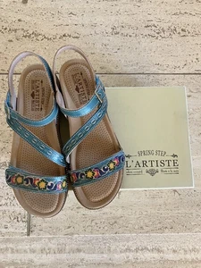 Spring Step L’Artiste Women’s Dialog Strap Sandal Size 38  NEW NWBox - Picture 1 of 3