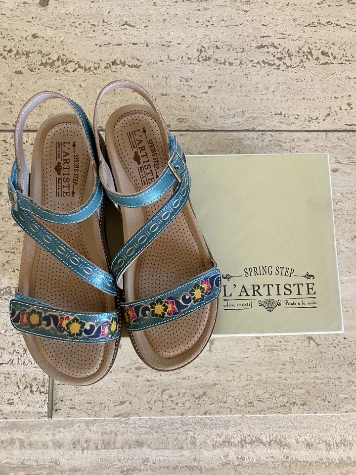Spring Step L’Artiste Women’s Dialog Strap Sandal Size 38  NEW NWBox - Image 1 of 3