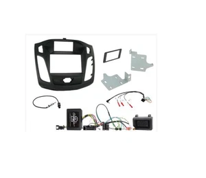 CTKFD31 Car Double Din Fascia Stalk Adaptor Fitting Kit For Ford Focus 2011-2015 - Picture 1 of 3